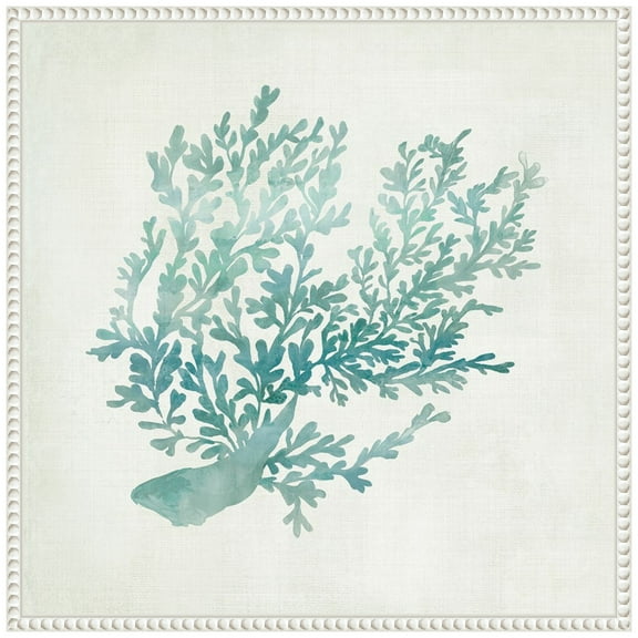 Amanti Art Azure Coral II Framed Canvas Wall Art Print