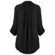 thumbnail image 3 of Pntutb Camisa de manga larga con cuello en V y botones de talla grande para mujer Pntutb Pntutb-6608, 3 of 3