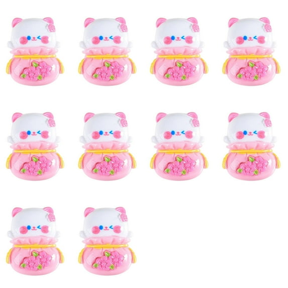 HYmarket Mini Handmade Cartoon Fridge Magnet Accessories - Wide Applications, Eco-Friendly, Decorative Accessories for Backpack, Living Room Decor (10Pcs)