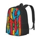 thumbnail image 1 of Balery Colorful Arrow Graffiti Pattern Mochila para hombre y mujer - Tela Oxford 600D resistente - Gran capacidad, resistente al agua, ideal para la escuela, viajes y senderismo, 1 of 6