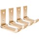 thumbnail image 1 of Ganchos de pared plegables, soporte para casco montado en la pared de 4 piezas, ganchos invisibles para abrigos, gancho de pared de aluminio, con tornillos, gancho para chaqueta de toalla (dorado), 1 of 5