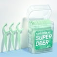 thumbnail image 3 of Super Deer Floss Picks Fresh Flossers for Teeth Cleaning  100pcs, 2 packs, 3 of 8