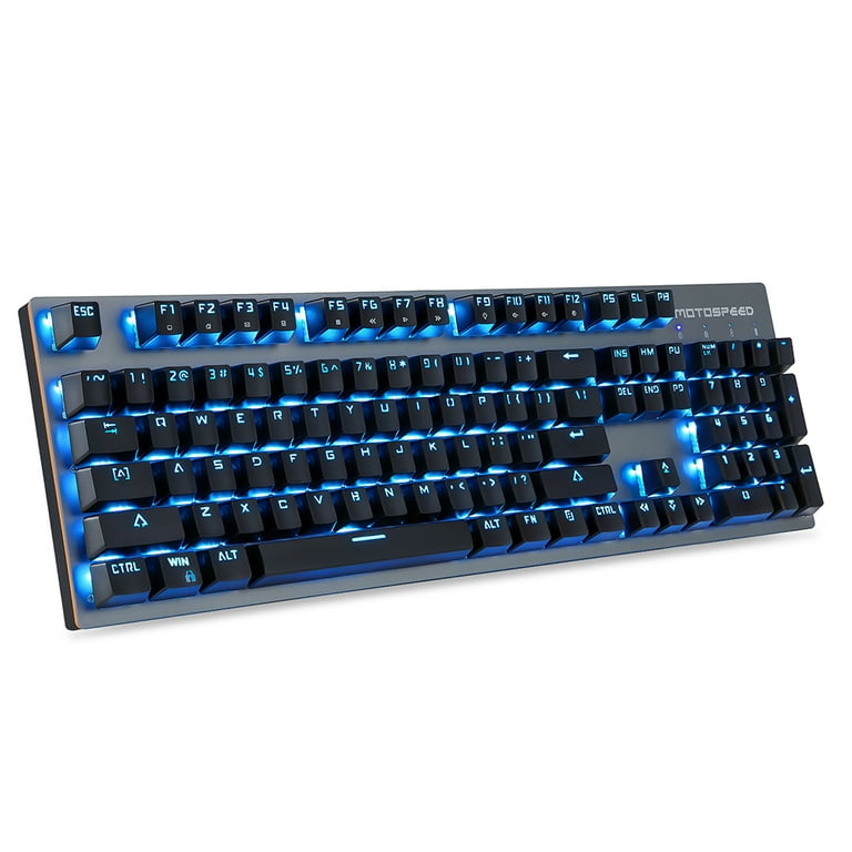 Motospeed GK89 2.4GHz Wireless / USB Wired Mechanical Keyboard with Blue 104Keys Wireless Gaming Keyboard For Gamer - Walmart.com Motospeed GK89 2.4GHz Wireless / USB Wired Mechanical Keyboard with Blue 104Keys Wireless Gaming Keyboard For Gamer - Walmart.com