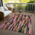 thumbnail image 6 of Addison Rugs Chantille Indoor/Outdoor Transitional Stripes Pink Washable Rectangle Rug, 8' x 10', 6 of 6