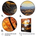 thumbnail image 3 of Designart "Countryside Autumnal Canopy Collage I" Landscape & Nature Floater Framed Canvas Wall Art, 3 of 7