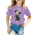 thumbnail image 3 of Hiiyo T-Shirt Graphique de Collation des Grades pour Grandes Filles, Manches Courtes, Col Rond, Tailles 3-13, 3 of 3