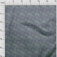 thumbnail image 3 of oneOone Cotton Poplin Blue Fabric Geometric Sewing Fabric By The Yard Printed Diy Clothing Sewing Supplies 42 Inch Wide, 3 of 4