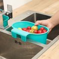 thumbnail image 2 of Lishi Kitchen Sink Strainer Basket - Blue, Corner Sink Waste Catcher and Garbage Filter, 2 of 3