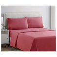 thumbnail image 2 of Bed Sheets, Premier 1800 Series 4 Piece Bed Sheet Set, Deep Pocket, Wrinkle, Fade, Stain Resistant, Luxury Soft Bedding Sheets & Pillowcases, Split King, Coral Pink, 2 of 9
