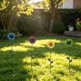 thumbnail image 6 of mdesiwst Metal Flower Garden Stake Decorative Flowers Yard Art for Spring Outdoor Yard Porch Lawn Pathway Pot Decoration, 6 of 8