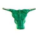 thumbnail image 2 of Victoria's Secret Shine Strap Lace Brazilian Panty Color Green Size Large NWT, 2 of 3