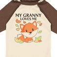 thumbnail image 4 of Inktastic My Granny Loves Me- Little Fox Boys or Girls Long Sleeve Baby Bodysuit, 4 of 5