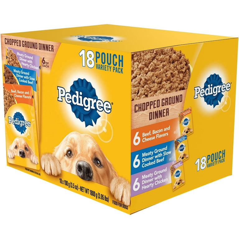 Pedigree chopped ground dinner pouches best sale