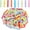 Multicolor, variant on NOGIS 150 Pieces Mini Paper Scrolls for Writing, Colorful Wishing Mini Scroll Vintage Scrolls Paper Write On It Valentine Message Papers for Birthday Present Decor