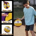 thumbnail image 4 of Baloncesto AXGUIQ, tamaño 5, 27.5 pulgadas, amarillo-morado, para exteriores, 4 of 8