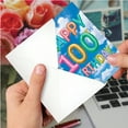 thumbnail image 3 of 1 100 Birthday Card with Envelope - Milestone (Not 3D or Layered) C5651HMBG, 3 of 5