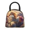 thumbnail image 2 of Haiem Rainbow Cloud White Horse Printed Lunch Bag Women, Lunch Box Lunch Bag for Women, Small Leakproof Cute Lunch Tote Large Capacity Reusable Insulated Cooler Lunch Container, 2 of 6