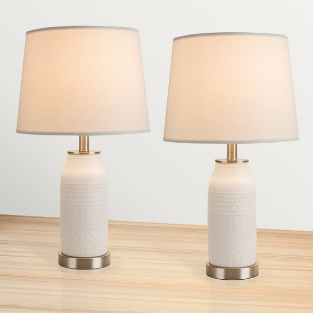 Modern Table Lamps Set of 2 ,Transitional Table Lamp for Living Room