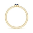 thumbnail image 2 of ANGARA Natural Marquise Sapphire Split Shank Ring with Accents in 14K Yellow Gold for Women (Size-5x2.5mm) | September Birthstone, Anniversary, Jewelry Gift for Women | Natural Blue Sapphire Ring, 2 of 8