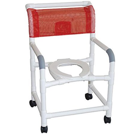 MJM International 122-5HD-SQ-PAIL-DDA-FLS Wide Shower Chair 22 in.