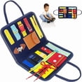 thumbnail image 1 of Juguetes sensoriales Montessori para bebés con autismo, actividades de aprendizaje temprano, habilidades motoras, juguetes educativos de viaje, regalo, 1 of 5