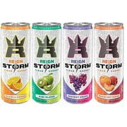 REIGN Storm Fitness & Wellness Energy Drink 4 Flavor Variety Pack 12 Fl Oz (Pack of 12)
