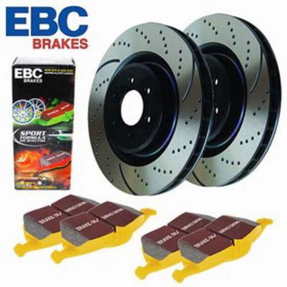 EBC Brakes S5KF1343 S5 Kits Yellowstuff And GD Rotors Fits 03-08 Pilot Fits select: 2003-2008 HONDA PILOT