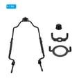 thumbnail image 3 of Uxcell 8 9 10 11 Inch Lamp Harp Kit with Finial, Adjustable Lamp Shade Bracket Holder with Light Base for Lamp, Black, 3 of 6