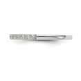 thumbnail image 3 of 14K White Gold Ring Band Wedding Diamond Round , Size 6, 3 of 7