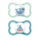 thumbnail image 1 of Chupete de Silicona MAM Azul de 6 Meses en Adelante 2 Unidades, 1 of 9