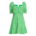 thumbnail image 5 of No Boundaries Juniors’ Puff Sleeve Dress, 5 of 5