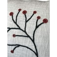 thumbnail image 4 of DecorShore Decorative Throw Pillow Cover Nature Boho Woven Pillowcase with Tassels Soft Square Pillow Sham Cushion Case for Sofa Couch Bedroom Living Room 18X18 Inch White Black Red, 4 of 5