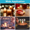 thumbnail image 3 of Notes For Ordering: 100pcs 15cm Candle Wick + 5pcs Wooden Wick Holder + 60pcs/3 Wick Stickers + 20pcs Candle Wick Base Used For Candle Making Wick Set DIY, 3 of 8