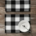 thumbnail image 2 of VHC Brands Placemat 13x19 Set of 2, Cotton Dining Room, Kitchen Placemat, Dining Table Placemats, Place Mat, Annie Buffalo Check Collection, Rectangle 13x19, Country Black, 2 of 3
