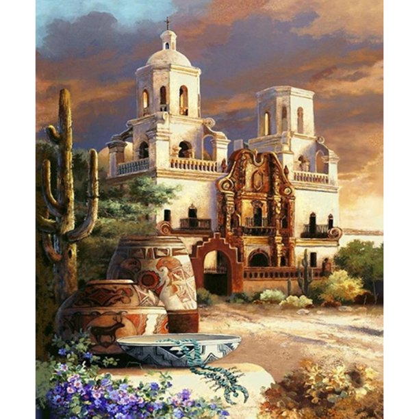 Taladro diamante pintura (DE0154) 5D DIY ciudad antigua completa punto de cruz bordado Kit 20X30cm FLhrweasw Nuevo