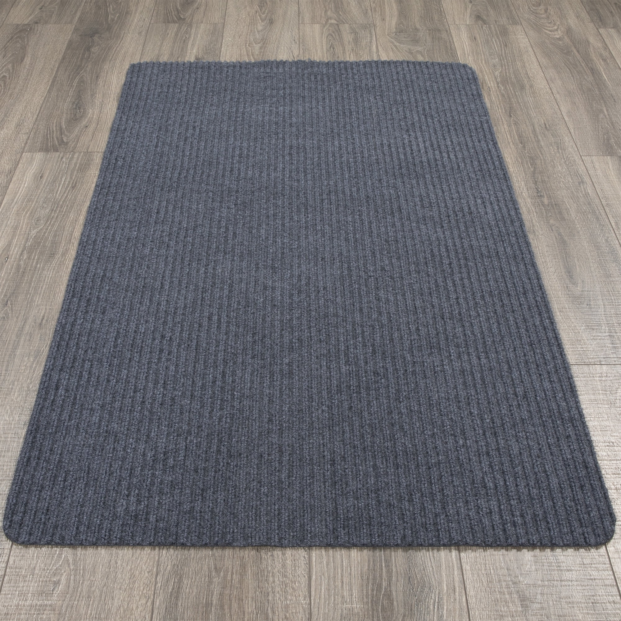 Ottomanson Lifesaver Utility Ribbed Carpet Indoor/Outdoor Mat Area Rug