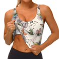 thumbnail image 3 of Balery Flying Butterflies-1 Sujetadores deportivos con espalda cruzada para mujer, acolchados, sin costuras, de alto impacto, ideales para yoga, gimnasio, entrenamiento y fitness.-Medium, 3 of 8