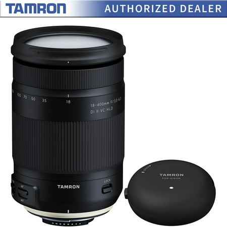 Tamron 18-400mm f/3.5-6.3 Di II VC HLD All-In-One Zoom Lens for Nikon Mount (AFB028N-700) with Tamron TAP-In Console Lens Accessory for Nikon Lens