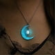 thumbnail image 1 of Luminous Moonstone Necklace For Women Girls Fashion Hollow Moon Rotating Bead Pendant, Magical Fantasy Fairy Glowing Charm Chain Jewelry,valentine's D, 1 of 5