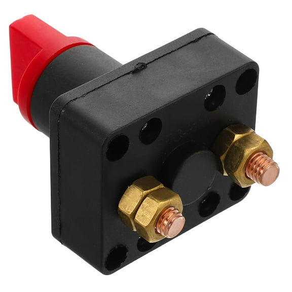Motorcycle Tricycle Power Switch 12V Knob Battery Disconnect Switch RV Battery Cutoff Switch ABS Prevents Short Circuit Universal Auto Ignition Switch