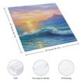thumbnail image 3 of WERPE Sunset Ocean Waves Mountain Cloth Napkin Reusable Party Dinner Decoration Washable Napkins 4 PCS, 3 of 7