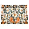 thumbnail image 7 of Yayeee Kitchen Curtains Tier Pair Light Filtering 27"x24" Rod Pocket Short Cafe Window Panel, Sunny Blooms, 7 of 7