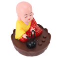 thumbnail image 1 of Statue de Moine Bouddha Hochant la Tête, Son Réglable, Utilisation Multifonctionnelle, Adaptée à un Décor Polyvalent, 1 of 8