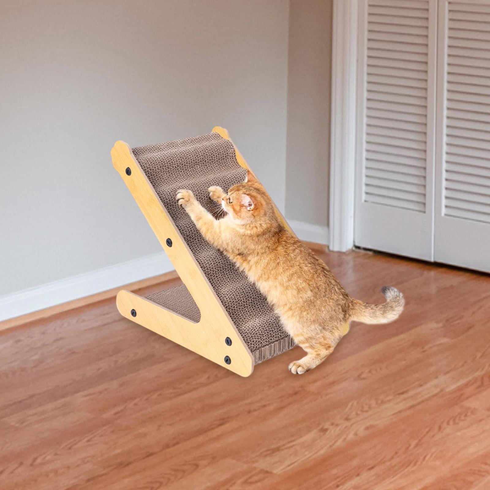 Bothyi Cat Scratcher Cardboard Stable Triangular Structure Space Saving Scratch Pad for