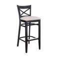 thumbnail image 1 of Cross Back Bar Stool in Black, 1 of 1