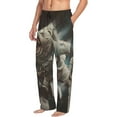 thumbnail image 6 of Sikiie Astronaut Polar Bear Roar Pajama Pants Men, PJ Bottoms, Sleep & Lounge Pants-Medium, 6 of 6