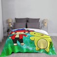 thumbnail image 6 of Kawaii jj Mikey Maizen Soft Micro Fleece Cozy Throw Blanket Lightweight Fuzzy Flannel Blankets Sofa Decor Gifts, 6 of 9