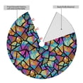 thumbnail image 2 of Picia Colored Glass1 Print Christmas Tree Skirt , Christmas Tree Skirt Ornaments for Merry Christmas Holiday Party Decorations Indoor Outdoor-48", 2 of 7