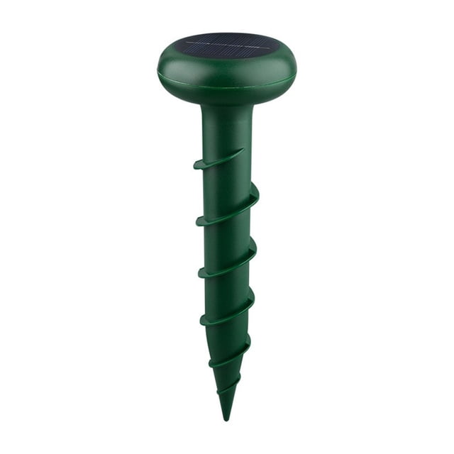Repelente de ratones con energía Solar, decoración de jardín, espiral colorida, ultrasonido para exteriores, repelente de serpientes con vibración de alta potencia