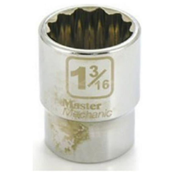 Master Mechanic 351460 3/4 In. Drive, 1-3/16 In., 12-Point Socket - Quantity 1
